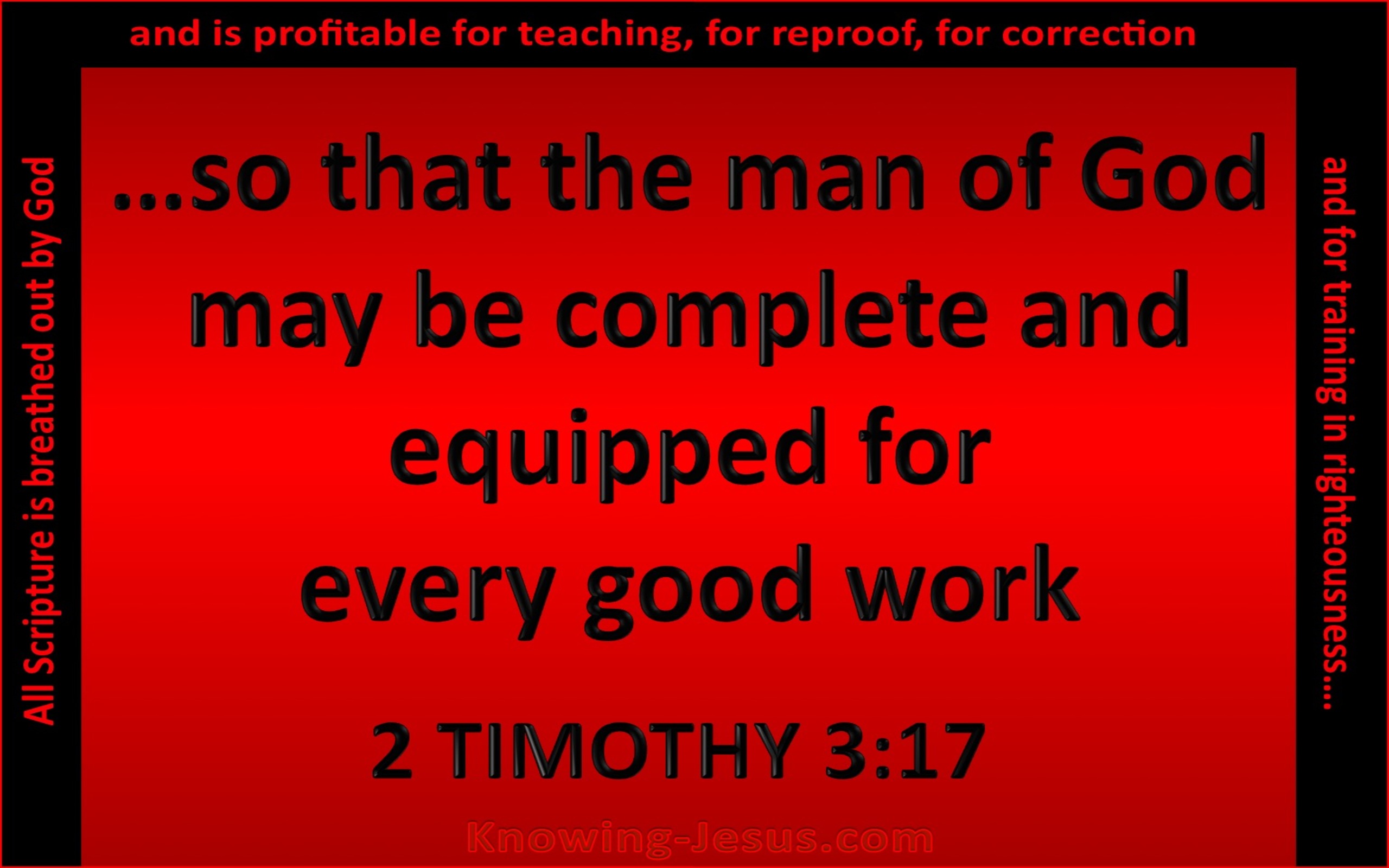 2 Timothy 3:17 That The Man Of God May Be Fully Equipped (red)